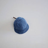 KIDS SIMPLE DENIM BASEBALL CAP SOFT BRIM SUN HAT CWAH2912