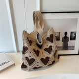 Cwab1956_Knitted Heart Tote Bag