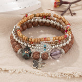 CHAIN ETHNIC STYLE MULTI LAYER RICE BEAD BRACELET_CWAHA2477