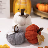 THANKSGIVING KNITTED ORANGE PUMPKIN PENDANT_CWMM1754