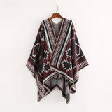CROSS DIAMOND GEOMETRIC PATTERN CASHMERE SHAWL_CWMM2089