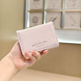 Gradient Velvet Mini Trifold Wallet With Letters_Cwab06233