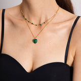 LOVE LIGHT LUXURY NICHE BEADED CLAVICLE NECKLACE_CWAJE1900