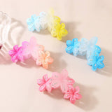 GRADIENT RHINESTONE EGG FLOWER HAIR CLAW CLIPS_CWMM4998