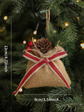 CHRISTMAS LUCKY BAG BURLAP TREE HANGING DECOR_CWMM9781