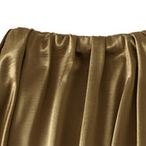 SATIN DRAPE MAXI SKIRT A LINE SKIRT_CWBMS0290