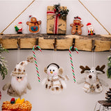 Cwasc1948_Christmas Tree Santa Claus Snowman Deer Pendant