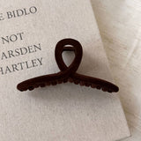 Velvet Cross Claw Clip Vintage Hair Accessory_Cwaha07762