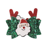 CHRISTMAS ANTLER BOW CLIP FOR KIDS PARTY_CWAHA6692