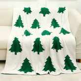 CHRISTMAS SNOWFLAKE KNITTED JACQUARD BLANKET_CWMM1476