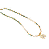 FASHION SUNFLOWER NATURAL STONE NECKLACE_CWAJE0634