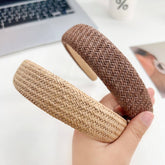 SIMPLE AND ELEGANT RETRO BRAIDED HEADBAND_CWAHA1602