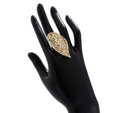 IRREGULAR GEOMETRIC HOLLOW WINDING ALLOY RING_CWMM3230