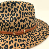 Women Warm And Simple Leopard Panama Hat_Cwah0704