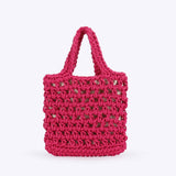 HANDMADE BEACH TOTES WITH MESH LIGHTWEIGHT TRENDY_CWAB4680
