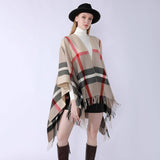 NEW WINTER WARM GRADIENT PLAID TASSEL SHAWL_CWMM2090