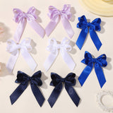 HANDMADE DOUBLE RIBBON BOW BABY HAIR CLIP_CWAHA6729