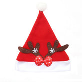 LUXURY VELVET REINDEER SANTA HAT FOR XMAS_CWAJE05369