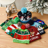 CHRISTMAS LED LIGHT GLOWING KNITTED CHRISTMAS HAT_CWAH2314