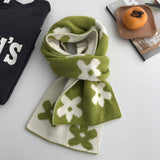 Autumn And Winte Floral Patter Warm Scarf_Cwasc1246