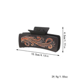Western Cowgirl Hair Claw -Horsehair Leather Clip_Cwaha07309