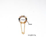 NATURAL STONE EAR CUFF FOR NON PIERCED EARS_CWMM7540