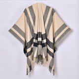 REVERSIBLE PLAID FAUX CASHMERE SCARF WINTER WRAP_CWASC0945