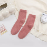 Winter Warm Mid-Tube Socks Solid Color Socks_Cwms0970