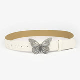 BUTTERFLY RHINESTONE BUCKLE LADIES SIMPLE BELT_CWABE0613