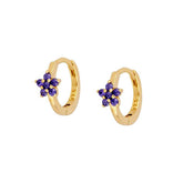 GEOMETRIC FIVE POINTED STAR DIAMOND EARRINGS_CWAJE1772