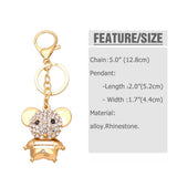 CREATIVE DIAMOND INLAID RAT KEYCHAIN PENDANT_CWAJE0958