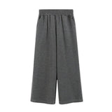 Womens Wide-Leg Pants With Loose, High-Waisted Draping