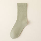 SOLID COLOR BONELESS SOCKS STACKED MID TUBE SOCKS_CWMS1116