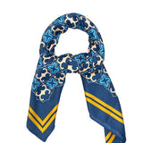 90CM SUNFLOWER FAUX WOOL VELVET SCARF WRAP_CWASC0891