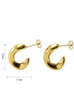18K Gold Plated Stainless Steel Earrings_Cwaje0387