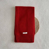 100% WOOL SOLID STRIPED KNIT SCARF UNISEX_CWASC2333