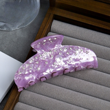 PINK RHINESTONE HAIR CLAW ELEGANT INS LUXURY CLIP_CWAHA2635