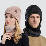 THICKENED FLEECE WARM HAT AND SCARF SET_CWASC1131