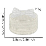 CUTE SOLID COLOR CARTOON BOW EMBROIDERED PATCH_CWMM4027