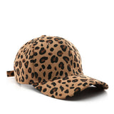 CORDUROY LEOPARD BASEBALL CAP WARM SUN HAT_CWAH2834