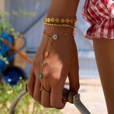 18K GOLD BEACH BRACELET RING NO FADE STEEL_CWAJE4665