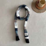 COLORBLOCK SKINNY STRIPE SCARF CHIC SUMMER WRAP_CWASC2301