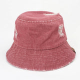 2024 NEW STYLE WASHED BUCKET HAT WITH HOLES_CWAH1125
