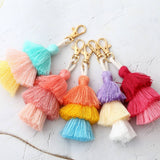 BOHEMIAN HANDMADE MULTI LAYER TASSEL KEYCHAIN_CWAB5022