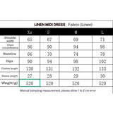 LINEN COLLARED SHORT SLEEVE MIDI DRESS FOR WOMEN_CWDMD5785