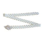 CASUAL BUTTERFLY BUCKLE PEARL WAIST CHAIN_CWABE0503