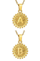 ROUND ALPHABET INITIAL PENDANT NECKLACE_CWAJE107