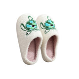 2024 WINTER TURTLE EMBROIDERED COTTON SLIPPERS_CWSHS0875