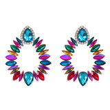 COLORFUL CRYSTAL GEOMETRIC DROP STUD EARRINGS_CWAJE0536