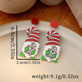 CHRISTMAS SIMPLE AND VERSATILE CARTOON EARRINGS_CWAJE1833